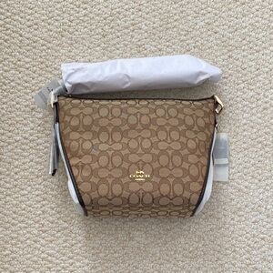 Coach Signature Dufflette in Tan and Brown